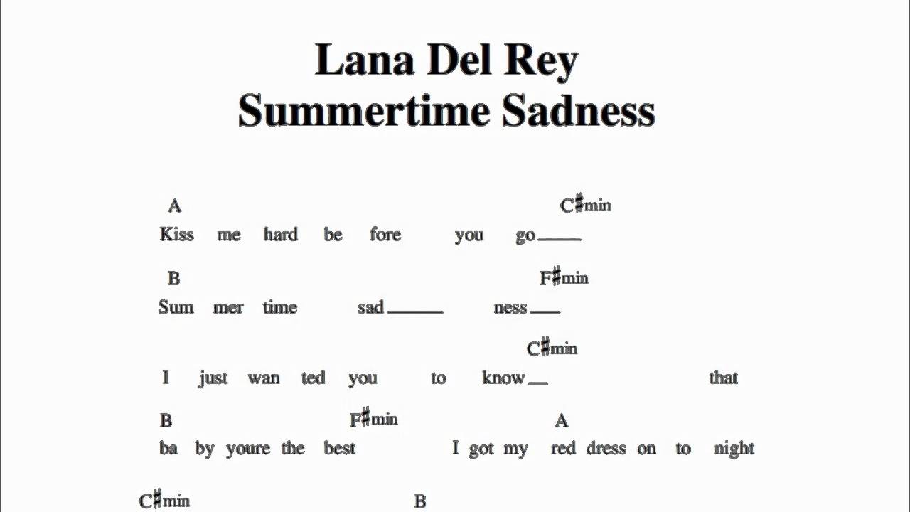 summertime lana del rey lyrics